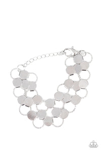 Net Result & Cast a Wider Net - Silver Necklace & Bracelet Set 1014s