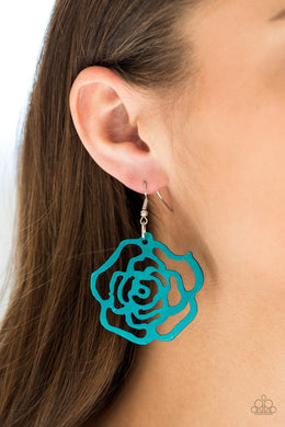 Island Rose - Blue Earring 2673E