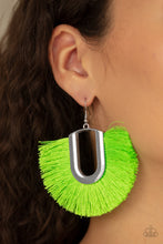 Load image into Gallery viewer, Tassel Tropicana - Green Earring 399E
