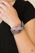 Load image into Gallery viewer, Big City Shimmer - Red Bracelet