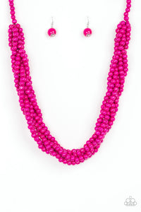 Tahiti Tropic - Pink Necklace 1209N