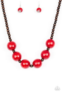 Oh My Miami - Red Necklace 1199B