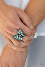 Load image into Gallery viewer, Fluttering Fashionista - Blue Ring