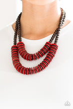 Load image into Gallery viewer, Dominican Disco - Red Necklace 1208n
