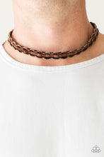 Load image into Gallery viewer, Track Tracker - Brown Necklace