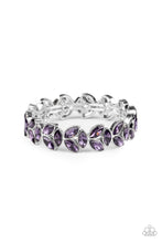 Load image into Gallery viewer, Gilded Gardens - Purple Bracelet 1739b