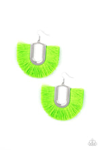 Load image into Gallery viewer, Tassel Tropicana - Green Earring 399E