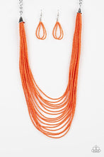 Load image into Gallery viewer, Peachfully Pacific - Orange Necklace