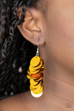 Now You SEQUIN It - Gold Earring 2752e