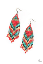 Load image into Gallery viewer, Colors of The Wind - Red Earring 88E