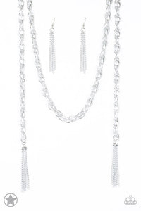 SCARFed for Attention - Silver Blockbuster Necklace 1273N