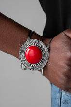 Load image into Gallery viewer, Lasting EMPRESS - ions  &amp; Tribal Pop - Red Necklace &amp; Bracelet Set