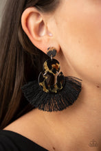Load image into Gallery viewer, One Big Party ANIMAL - Black Earring 103e
