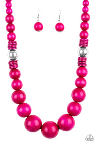 Panama Pandora - Pink Necklace 1205N