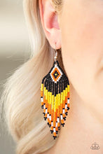 Load image into Gallery viewer, Wind Blown Wanderer - Yellow Earring 87E