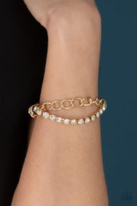 Glamour Grid - Gold Bracelet 1632B
