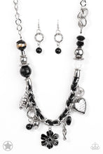 Load image into Gallery viewer, Charmed, I Am Sure - Black Blockbuster Necklace 1281N