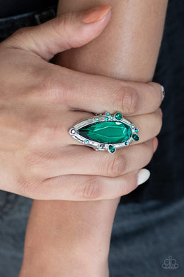 Sparkle Smitten - Green Ring 3001r