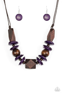 Pacific Paradise - Purple Necklace 1200N