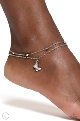 Fly Me To The Beach - Silver Anklet