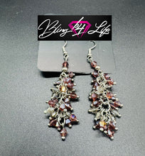 Load image into Gallery viewer, Celestial Chandeliers - Purple Earring 2858e