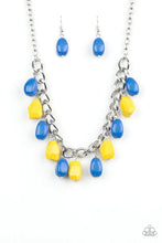 Load image into Gallery viewer, Take The COLOR Wheel - Yellow &amp; Blue Necklace 30n