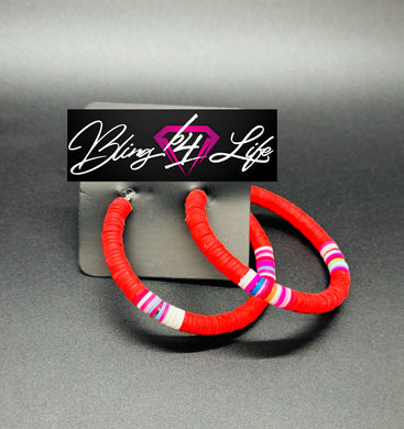 Colorfully Contagious - Red Earring 2803e