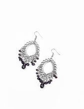 Load image into Gallery viewer, Just Say NOIR - Purple Earring 2696E
