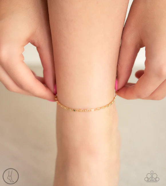 Sun - Kissed Radiance - Gold Anklet