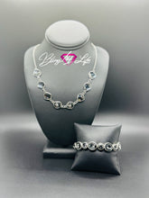 Load image into Gallery viewer, The Imperfectionist &amp; Perfect Imperfection - Silver Necklace &amp; Bracelet Set 1168S