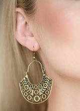 Load image into Gallery viewer, Indigenous Idol - Brass Earring 2549E