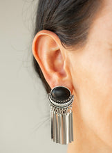 Load image into Gallery viewer, Moonstone Season - Black Earring 2694E