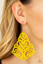 Load image into Gallery viewer, Power of ZEN - Yellow Earring 2668e