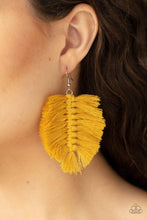 Load image into Gallery viewer, Knotted Native - Yellow Earring