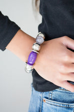 Load image into Gallery viewer, South Shore Sensation - Purple Necklace &amp; Bracelet Set1201N