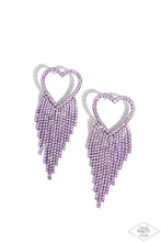 Load image into Gallery viewer, Sumptuous Sweethearts - Purple Earring