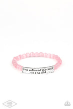 Load image into Gallery viewer, So She Did - Pink Bracelet