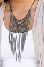 Load image into Gallery viewer, Metro Majesty - Black Necklace