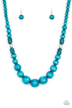 Load image into Gallery viewer, Panama Panorama - Blue Necklace