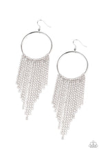 Load image into Gallery viewer, Streamlined Shimmer - White  Earring