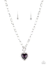 Load image into Gallery viewer, Check Your Heart Rate - Purple Necklace