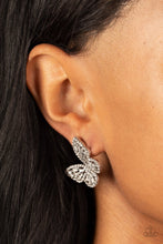 Load image into Gallery viewer, Smooth Like FLUTTER - White Earring