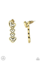 Load image into Gallery viewer, Heartthrob Twinkle - Brass Earring