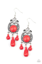 Load image into Gallery viewer, Stone Bliss - Red Earring