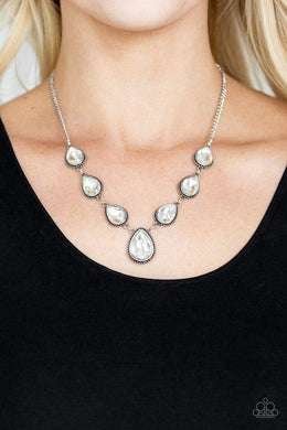 Socialite Social - White Necklace 1025N