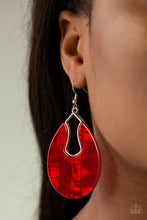 Load image into Gallery viewer, Pool Hopper - Red Earring