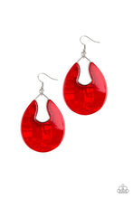 Load image into Gallery viewer, Pool Hopper - Red Earring