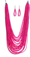 Load image into Gallery viewer, Rio Rainforest - Pink  Necklace 1032n