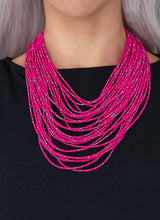 Load image into Gallery viewer, Rio Rainforest - Pink  Necklace 1032n