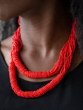 Load image into Gallery viewer, Right As RAINFOREST - Red Necklace 1022n